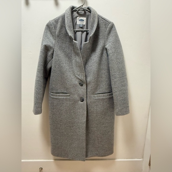 gray long coat fully lined size light weight spring‎ - Picture 3 of 13
